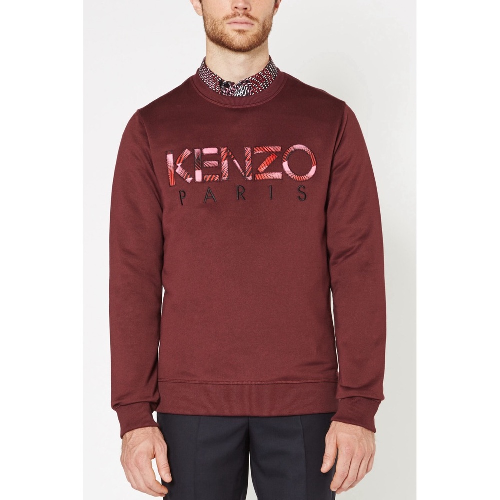 KENZO Burgundy sweatshirt with logo